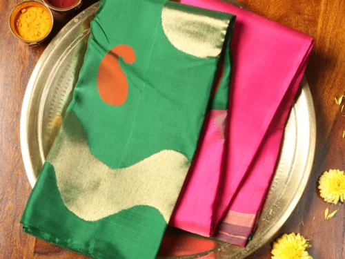 ZB8A5399 Kanchipuram – Half and Half / Long Border